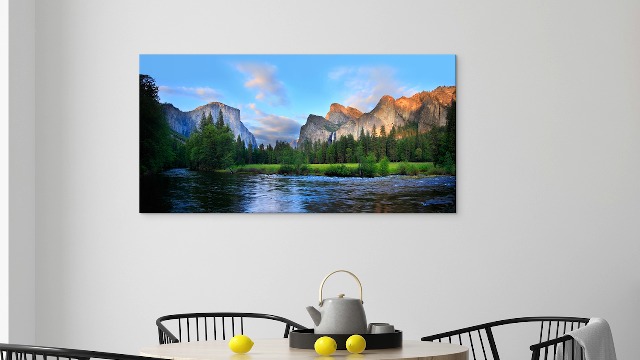 Amazon.com: Canvas Wall Art Panorama of Yosemite Valley